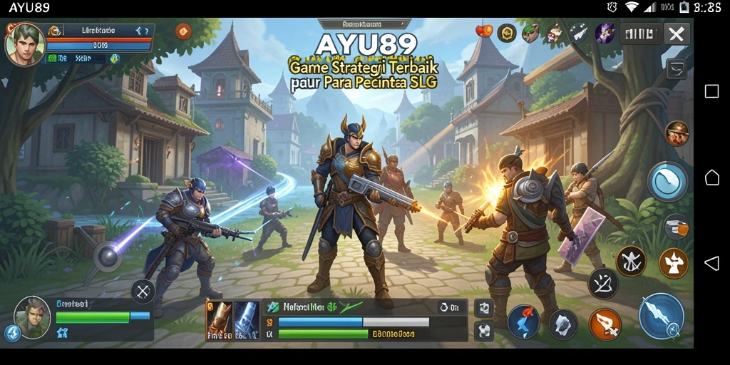Tampilan gameplay strategis dan interaksi pemain yang seru.