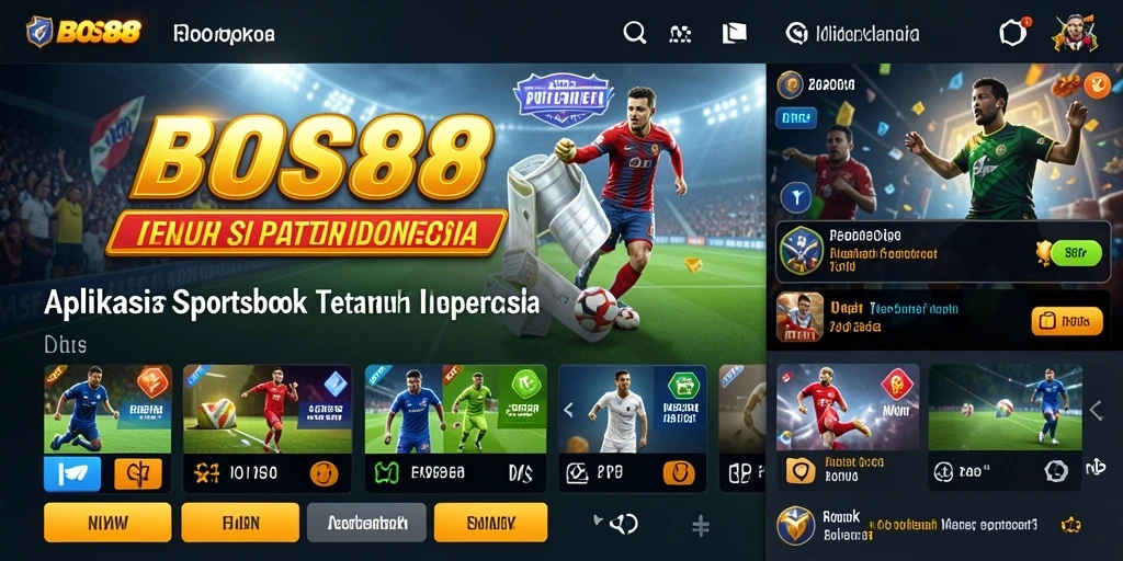 Tampilan menarik dari gameplay Sportsbook BOS88 yang dinamis.
