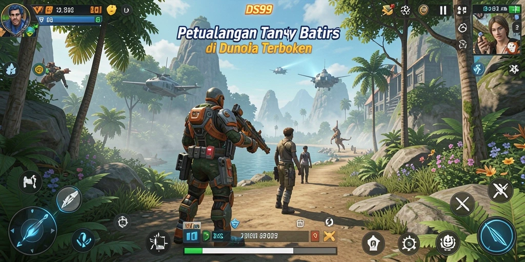Cuplikan gameplay DS99 menunjukkan eksplorasi dunia terbuka yang menakjubkan.