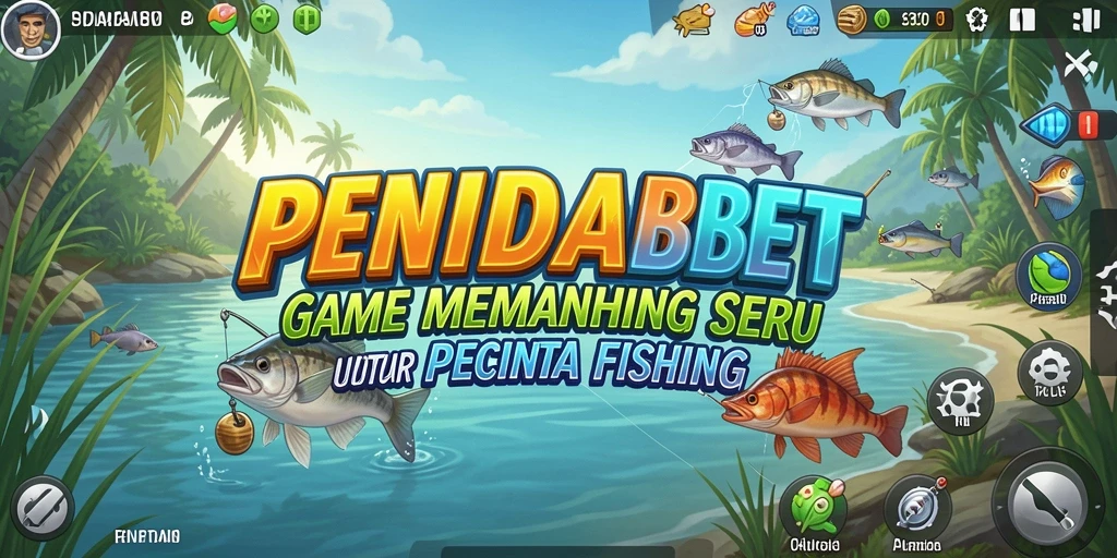 Tampilan gameplay PENIDABET yang menakjubkan saat memancing.