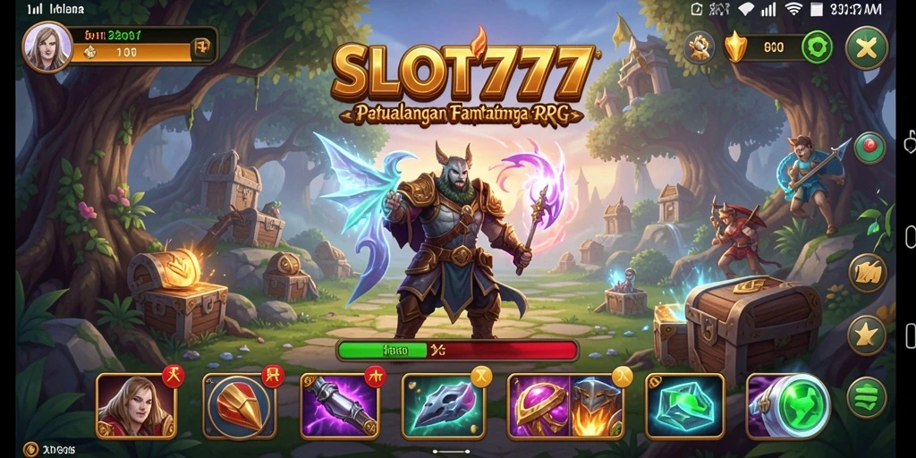 Tangkapan layar gameplay SLOT777 menampilkan aksi pertarungan yang seru dan karakter yang menarik.