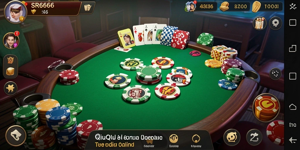Screenshot utama SR6666 menampilkan gameplay seru QiuQiu.