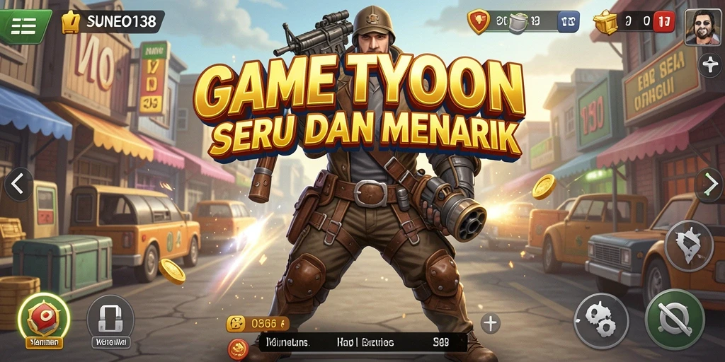 Tampilan gameplay Tycoon yang dinamis dan interaktif.
