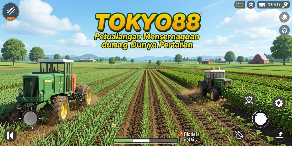 Tampilan gameplay menarik dari TOKYO88 dengan elemen pertanian yang kaya.